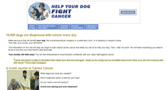 Desktop Screenshot of helpyourdogfightcancer.com